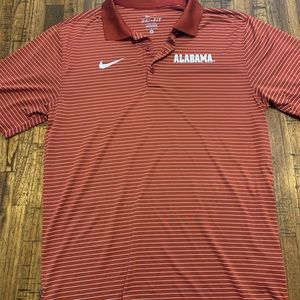 University of Alabama Crimson Tide Nike Dri Fit Polo Shirt Size Small